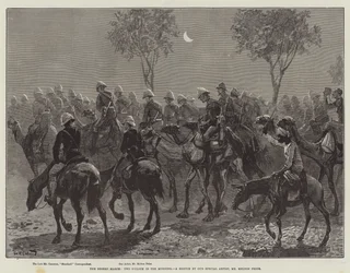 Der Wüstenmarsch, zwei Uhr morgens